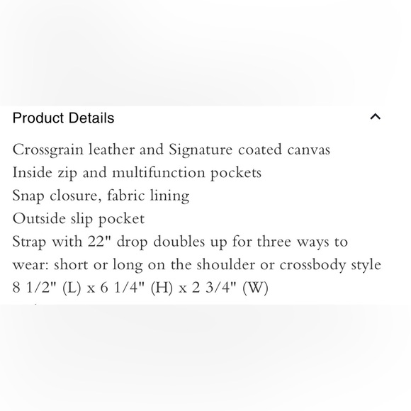 NWT! COACH CROSSBODY - Picture 10 of 10